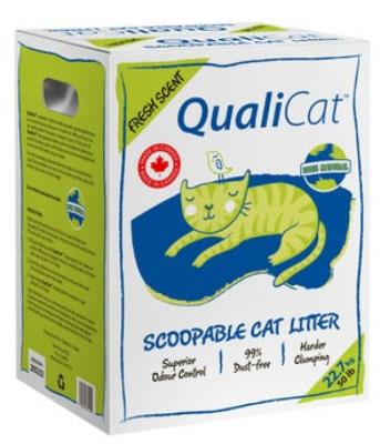A2019-OU : Qualicat A2019-OU : Animalerie - Chat - LitiÈre A Chat QUALICAT, LITIÈRE a chat, 1 x 22.7kg