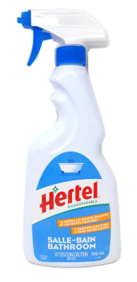 A287 : Hertel A287 : Produits ménagers - Produits nettoyants - Salle Bain(desinfectant) HERTEL , SALLE BAIN(desinfectant) , 12X700ML(gach.)