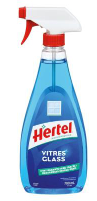 A424 : Hertel A424 : Produits ménagers - Produits nettoyants - Nett.vitre Sans Traces (gachette ) HERTEL,NETT.VITRE sans traces (gachette ), 12 x 700 ml