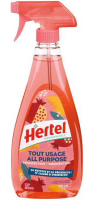 A439 : Hertel A439 : Produits ménagers - Produits nettoyants - Nett Desynf..gren.-mangue (gach) HERTEL, NETT DESYNF..gren.-mangue (gach),12 x 700 ml