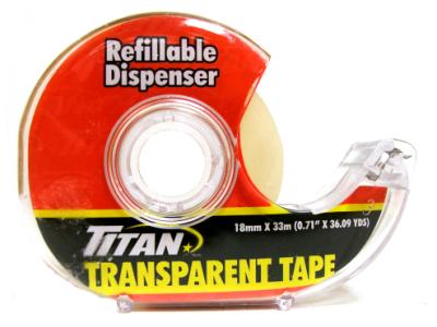 A60 : Titan A60 : Accessoires & fournitures - Fournitures de bureau - Ruban Adhesif Transparent. TITAN,ruban adhesif TRANSPARENT., 24X33M