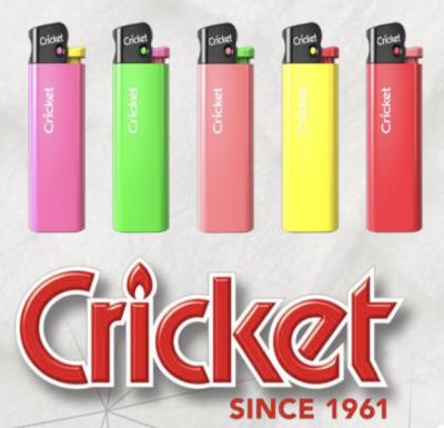 A70115-MTL : Cricket A70115-MTL : Accessoires & fournitures - Allume-feu - Briquets Original Fluo CRICKET, BRIQUETS original fluo, 10 TRAYS x  (50 briquets)