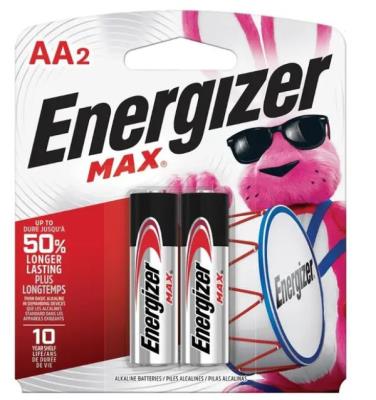 AENAA2 : Energizer AENAA2 : Accessoires & fournitures - Piles - Batterie Aa(2) ENERGIZER,BATTERIE AA(2), 24 CARTES/CS