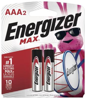AENAAA2 : Energizer AENAAA2 : Accessoires & fournitures - Piles - Batterie Aaa (2) ENERGIZER,BATTERIE AAA (2) ,24 CARTE/CS