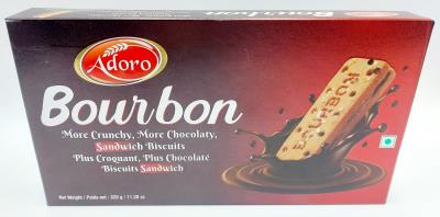 CB78 : Adoro CB78 : Déjeuner et collations - Biscuits - Biscuit Bourbon ADORO, biscuit BOURBON, 12 x 320G