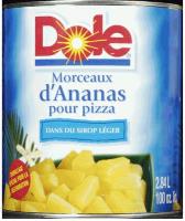 CF189-OU : Ananas En Morceaux Sirop Léger