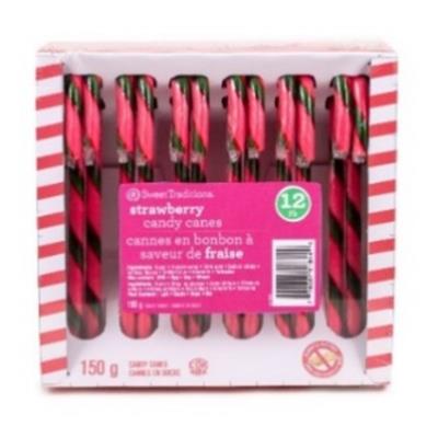 CG0369-OU : Sweet tradition CG0369-OU : Confiseries - Bonbons - Canne Bonbon Fraises SWEET TRADITION,CANNE BONBON FRAISES,36 x 150G