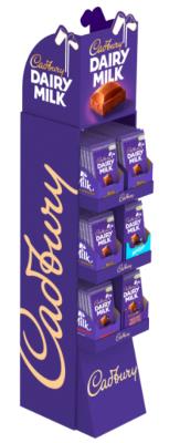 CG1684-OU : Cadbury CG1684-OU : Confiseries - Chocolat - PrÉs. Choco. Barres Ass. CADBURY, PRÉS. choco. barres ASS., 72 x 180g