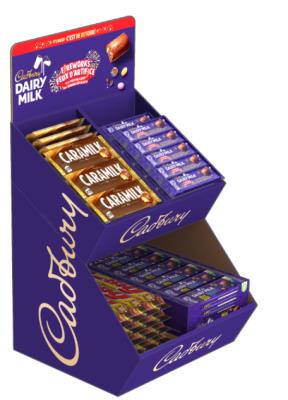 CG1685-OU : Cadbury CG1685-OU : Confiseries - Chocolat - PrÉs. Choco. Barres Indivi.  Ass. CADBURY, PRÉS. choco. barres indivi.  ass. ,144 un