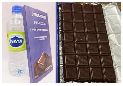 CG458 : Swiss CG458 : Confiseries - Chocolat - Barre Chocolat Noir SWISS, barre chocolat NOIR, 50 MEGA x 200G