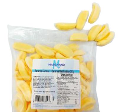 CG5024 : Marchand CG5024 : Confiseries - Bonbons - Bananes Guimauve MARCHAND, BANANES GUIMAUVE, 24 x 200g