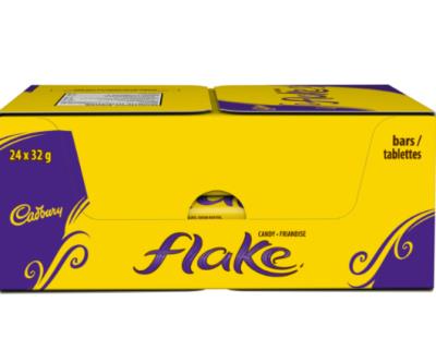 CG580 : Cadbury CG580 : Confiseries - Chocolat - Barres Chocolat Flake CADBURY,BARRES CHOCOLAT flake,8 x (24 x 32g)