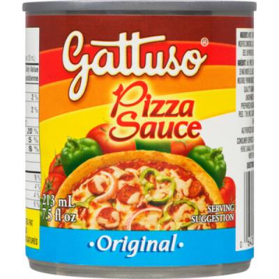 CH0036-1 : Gattuso CH0036-1 : Condiments - Sauces - Sauce Pizza Régulière GATTUSO, sauce PIZZA régulière, 24 x 213 ML