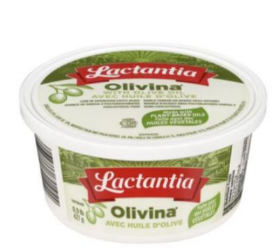 CH0072-OU : Lactantia CH0072-OU : Ingrédients de cuisine - Beurre et margarine - Magarine Olivina Huile D'olives LACTANTIA, MAGARINE OLIVINA huile d'olives ,24 x 427G