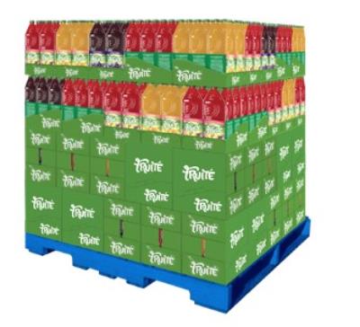 CJ6010 : FruitÉ CJ6010 : Breuvages - Jus - PrÉs. Boisson Assorties (1pal.) FRUITÉ,PRÉS. BOISSON assorties (1PAL.), 80 UN (6 x 2L)