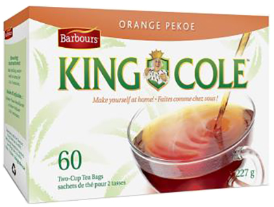 CK0009 : King cole CK0009 : Breuvages - Thés - ThÉ Orange Pekoe KING COLE, THÉ ORANGE PEKOE, 24 x 60 UN