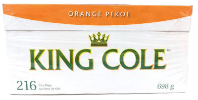 CK0015 : King cole CK0015 : Breuvages - Thés - The Orange KING COLE,THE ORANGE, 4X216UN