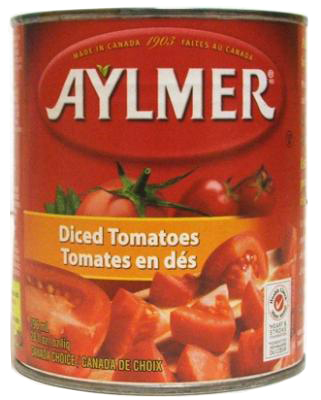 CL408 : Aylmer CL408 : Conserves et bocaux - Légumes - Tomates En DÉs AYLMER, TOMATES EN DÉS, 24 x 796 ML