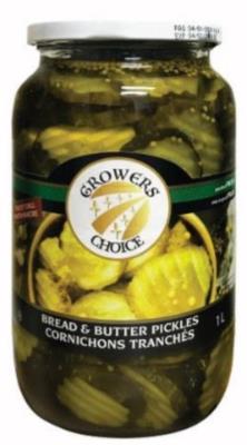 CM57 : Growers choice CM57 : Conserves et bocaux - Poisson - Cornichons Tranchés GROWERS CHOICE, CORNICHONS tranchés ,12 x 1 L