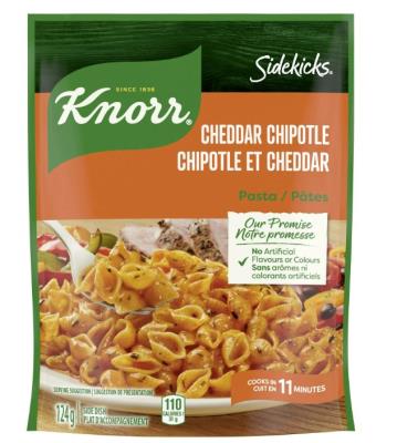 CN155 : Sidekicks CN155 : Noix et graines - Riz - PÂtes Chipotle & Cheddar SIDEKICKS, PÂTES CHIPOTLE & CHEDDAR, 8 x 124g