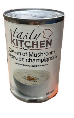 CS0040-OU : Tasty kitchen CS0040-OU : Conserves et bocaux - Soupes - CrÈme De Champignon TASTY KITCHEN, CRÈME de CHAMPIGNON, 24 x 284 ML