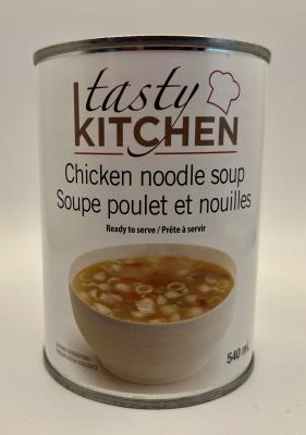 CS0043-OU : Tasty kitchen CS0043-OU : Conserves et bocaux - Soupes - Soupe Ezo Poulet & Nouilles TASTY KITCHEN, SOUPE EZO poulet & nouilles, 12 x 540 ML