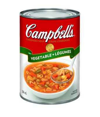 CS657 : Campbell's CS657 : Conserves et bocaux - Légumes - Soupe LÉgumes CAMPBELL'S, SOUPE LÉGUMES, 48 x 284ML