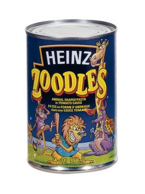 CV325 : Heinz.pates zoodles CV325 : Pâtes, riz et nouilles - Spaghetti - 24 X 398 Ml HEINZ.pates ZOODLES, 24 x 398 ML