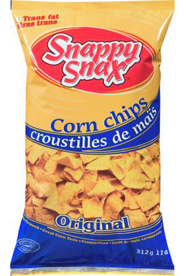 G7119 : Snappy snax G7119 : Confiseries - Croustilles  - Croustilles Mais Original SNAPPY SNAX, CROUSTILLES MAIS ORIGINAL, 12 x 312g
