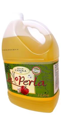 H0049 : La perla H0049 : Huiles et vinaigres - Huile - Huile Canola LA PERLA, HUILE CANOLA, 4 x 3 L