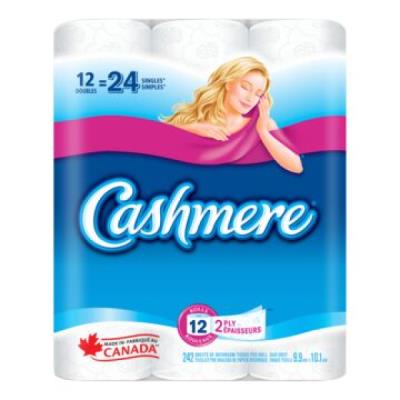 S34272 : Cashmere S34272 : Hygiène et santé - Papiers-mouchoirs - Pap.hyg. (2 Plys-242 F/rlx) CASHMERE, PAP.HYG. (2 PLYS-242 F/RLX),6 x 12 RLX DOUBLE = 24