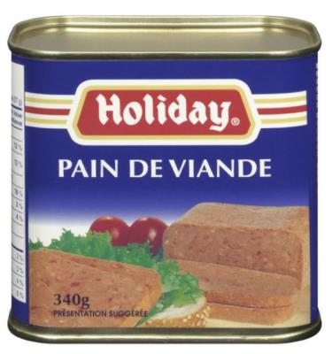 V24 : Holiday V24 : Conserves et bocaux - Viandes - Pain De Viande HOLIDAY , PAIN DE VIANDE , 24 x 340g